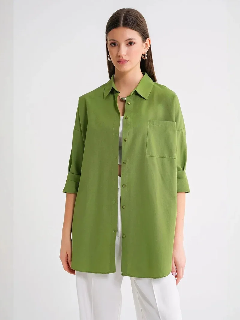 ميكسراي Mixray Long-Sleeve Button-Up Shirt